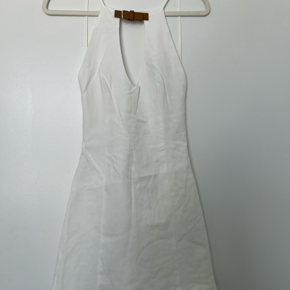 New!! Elegant White Halter Dress